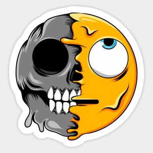 Rolling Eyes Zombie Emoji Sticker